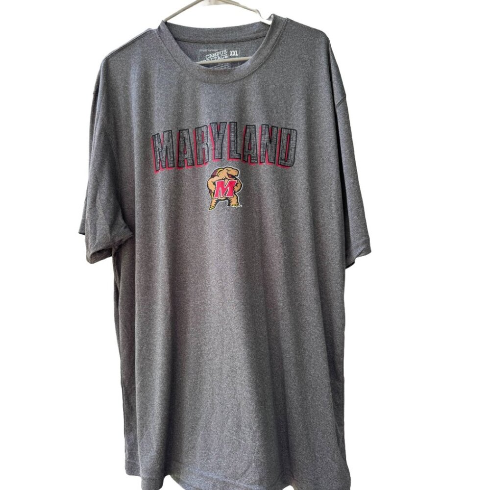 UMD University of Maryland Terrapins Campus Heritage Athletic Tee Shirt, XXL 2XL